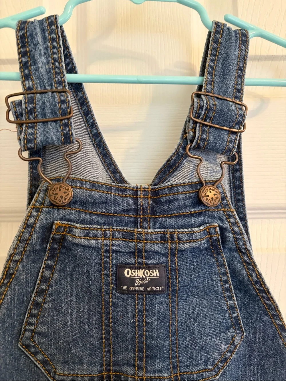 OshKosh B'gosh Dark Blue Denim Overalls for Kids